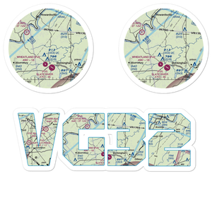 Eastview Airport (VG32) VFR Sectional Sticker Pack