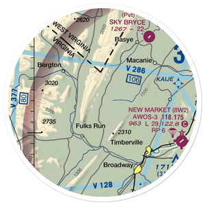 Sager Field (VG31) VFR Sectional Sticker (20 mile)