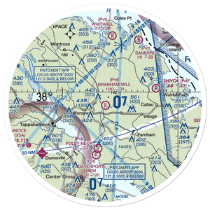 Branham Mill Airpark (VG29) VFR Sectional Sticker (30 mile)