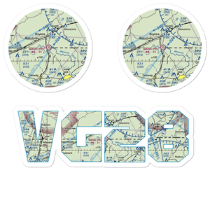 Mann Airport (VG28) VFR Sectional Sticker Pack