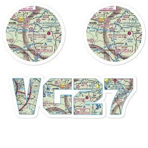 Windy Ridge Airport (VG27) VFR Sectional Sticker Pack