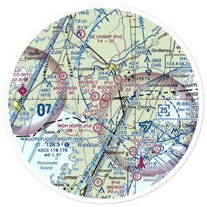 Sawyer Airport (VG19) VFR Sectional Sticker (30 mile)