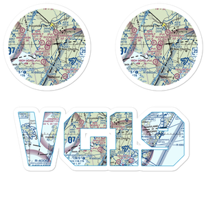 Sawyer Airport (VG19) VFR Sectional Sticker Pack