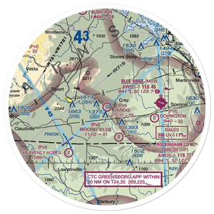 Collins Airport (VG16) VFR Sectional Sticker (30 mile)
