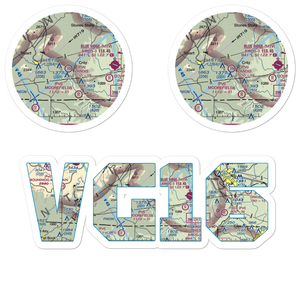 Collins Airport (VG16) VFR Sectional Sticker Pack