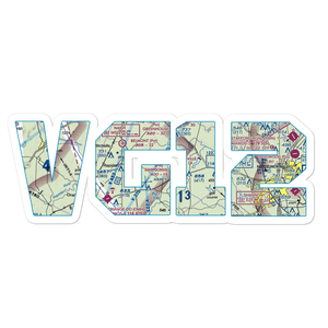 Simpsonville Airport (VG12) VFR Sectional Sticker