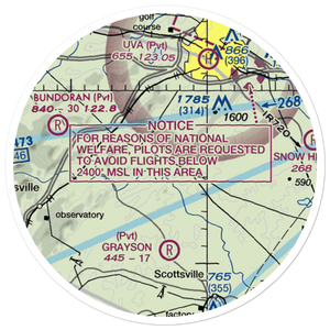 Cathro Airport (VG10) VFR Sectional Sticker (20 mile)
