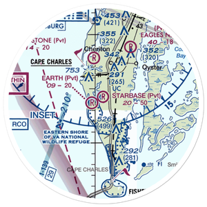 Starbase Airport (VG09) VFR Sectional Sticker (20 mile)