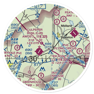 Rular Airport (VG07) VFR Sectional Sticker (20 mile)