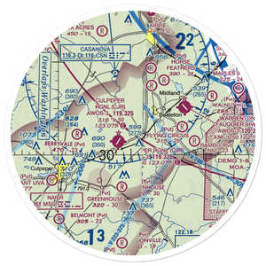 Rular Airport (VG07) VFR Sectional Sticker (30 mile)