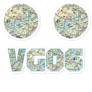 Fulcher Family Farms Airport (VG06) VFR Sectional Sticker Pack