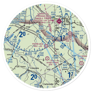 Payne Airport (VG05) VFR Sectional Sticker (30 mile)