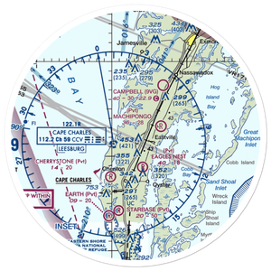 Mears Field (VG00) VFR Sectional Sticker (30 mile)