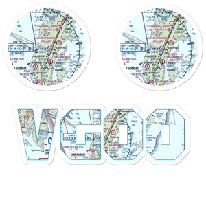Mears Field (VG00) VFR Sectional Sticker Pack