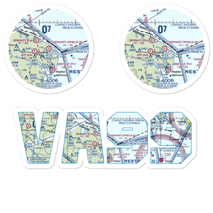Federhart-Ophelia STOLport (VA99) VFR Sectional Sticker Pack