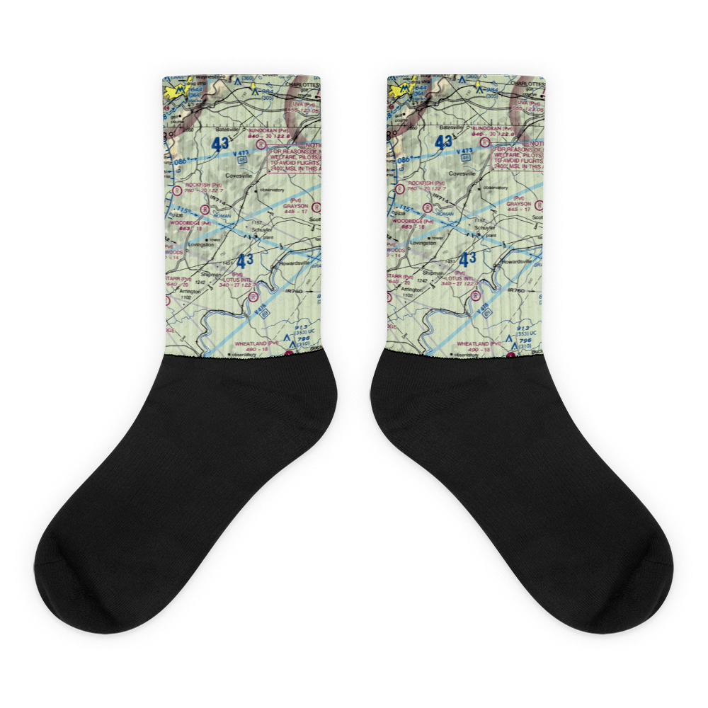 Faber Airport (VA96) VFR Sectional Socks 