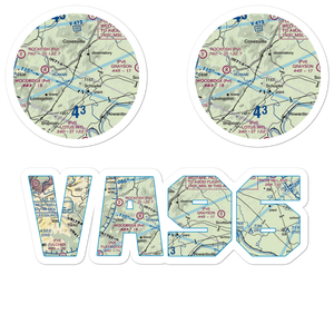 Faber Airport (VA96) VFR Sectional Sticker Pack