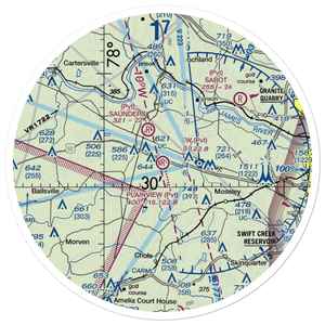 Plainview Airport (VA94) VFR Sectional Sticker (30 mile)