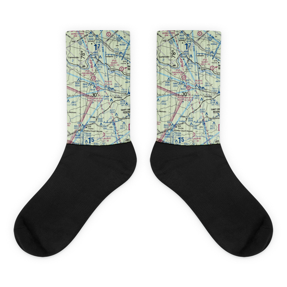 Plainview Airport (VA94) VFR Sectional Socks 