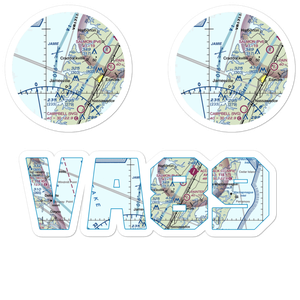 Chance Airport (VA89) VFR Sectional Sticker Pack