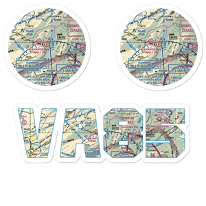 New Castle International Airport (VA85) VFR Sectional Sticker Pack