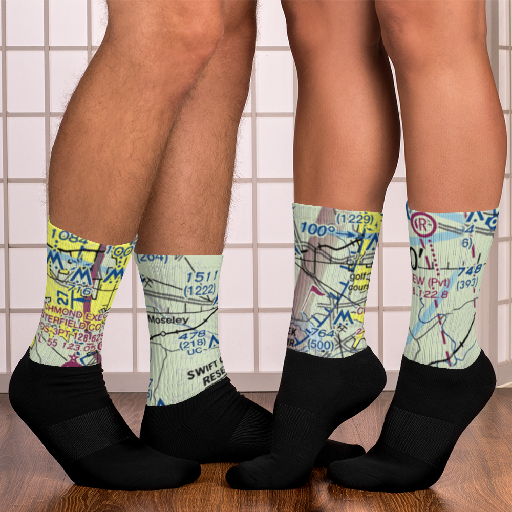 Woodle Airport (VA80) VFR Sectional Socks 