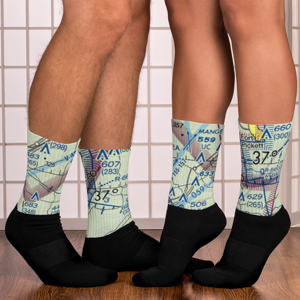 Baskerville Airport (VA76) VFR Sectional Socks 
