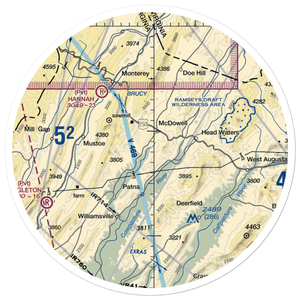 Smith Field (VA75) VFR Sectional Sticker (30 mile)