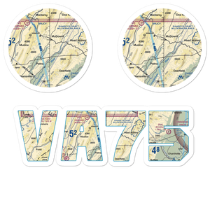 Smith Field (VA75) VFR Sectional Sticker Pack