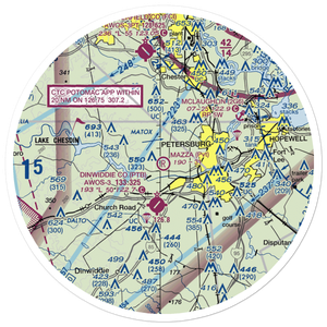 Mazza Airport (VA73) VFR Sectional Sticker (30 mile)