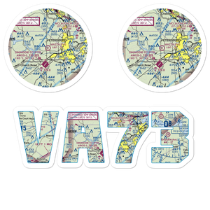 Mazza Airport (VA73) VFR Sectional Sticker Pack