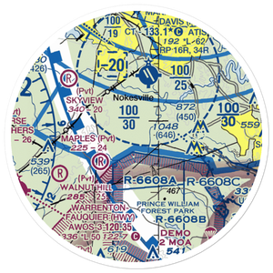 Aden Field (VA71) VFR Sectional Sticker (20 mile)