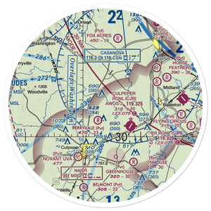 Homeland Airport (VA67) VFR Sectional Sticker (30 mile)