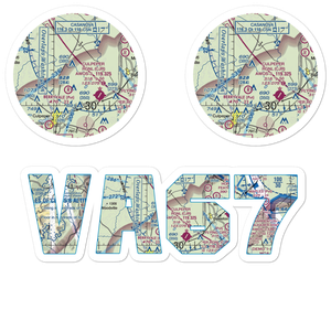 Homeland Airport (VA67) VFR Sectional Sticker Pack
