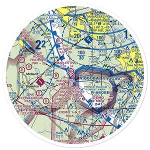 Breeden Airport (VA66) VFR Sectional Sticker (30 mile)