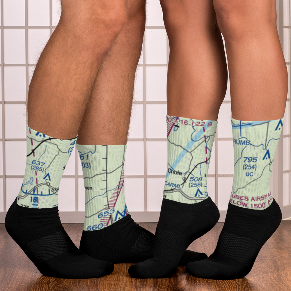 Hill Top Airport (VA64) VFR Sectional Socks 