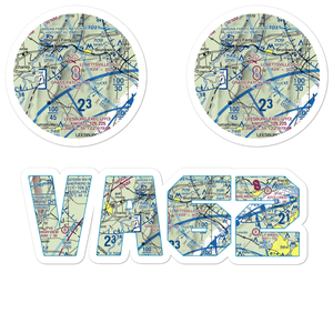 The Grass Patch Airport (VA62) VFR Sectional Sticker Pack