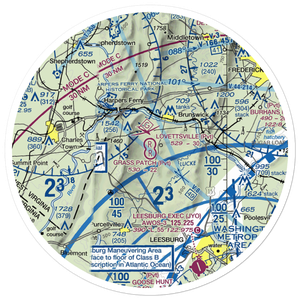 Lovettsville Airfield (VA61) VFR Sectional Sticker (30 mile)