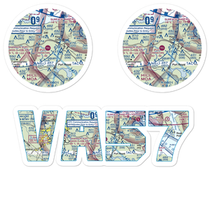 Powhatan Airport (VA57) VFR Sectional Sticker Pack