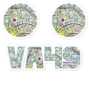 Robertson Airport (VA49) VFR Sectional Sticker Pack