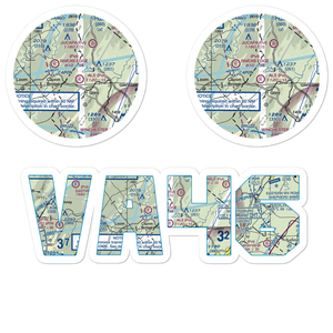 Timber Ridge Airpark (VA46) VFR Sectional Sticker Pack