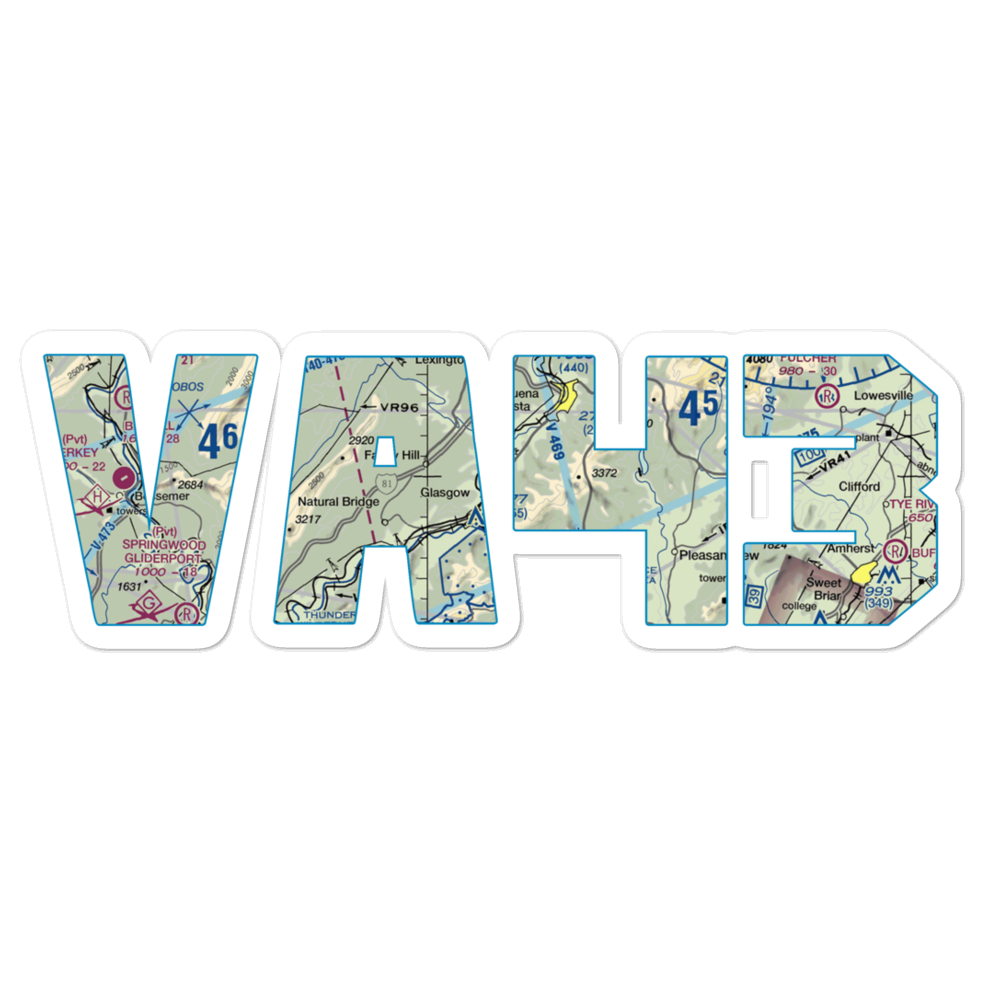Balcony Downs Airstrip (VA43) VFR Sectional Sticker 