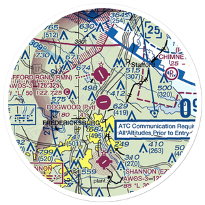 Dogwood Airpark (VA42) VFR Sectional Sticker (20 mile)