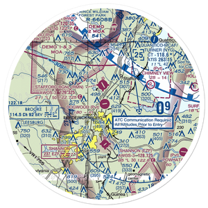 Dogwood Airpark (VA42) VFR Sectional Sticker (30 mile)