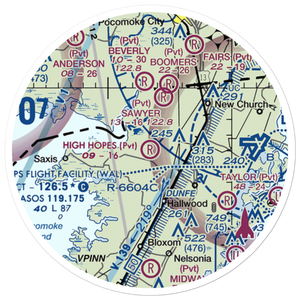 High Hopes Airport (VA41) VFR Sectional Sticker (20 mile)