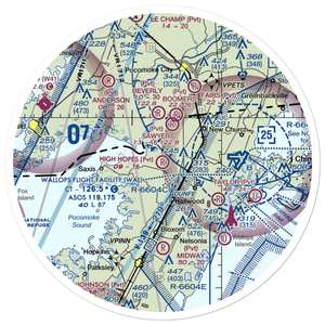 High Hopes Airport (VA41) VFR Sectional Sticker (30 mile)