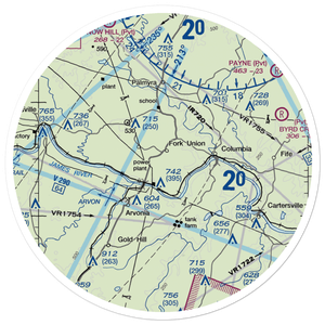 F. U. M. A. Airport (VA36) VFR Sectional Sticker (30 mile)