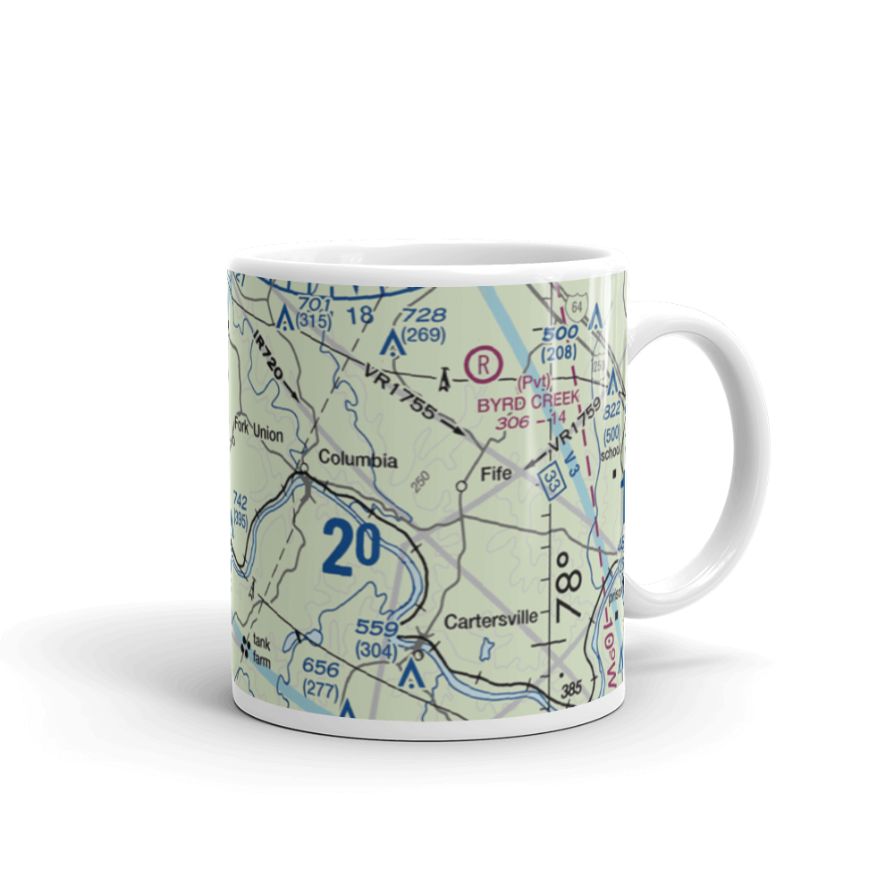 F. U. M. A. Airport (VA36) VFR Sectional  Mug 