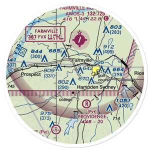 Big Buffalo Airstrip (VA34) VFR Sectional Sticker (20 mile)