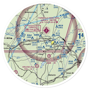 Big Buffalo Airstrip (VA34) VFR Sectional Sticker (30 mile)